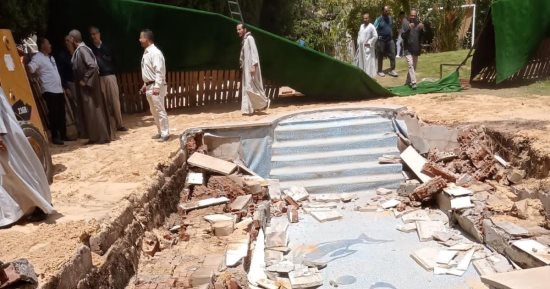 إزالة 22 حالة تعد بالبناء على أراضى زراعية وأملاك دولة بمركزى ملوى وبنى مزار بالمنيا