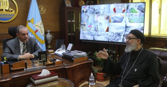 محافظ كفر الشيخ يستقبل وفد الكنيسة للتهنئة بعيد الفطر المبارك