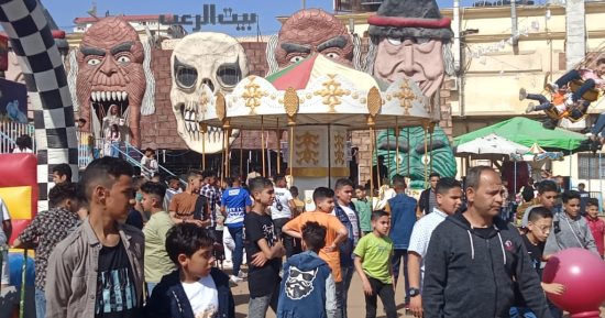 أهالى كفر الشيخ يحتفلون بعيد الفطر فى المتنزهات وحديقة الحيوان.. صور