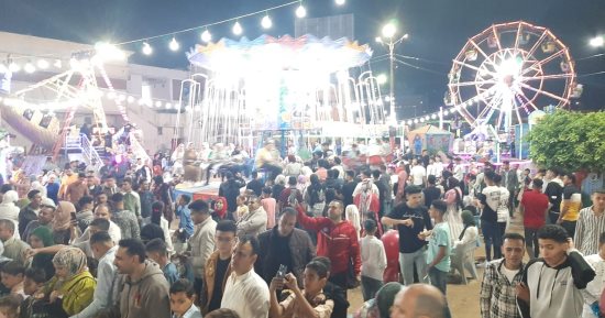 25 ألف مواطن يحتفلون داخل حديقة صنعاء بكفر الشيخ في أول أيام عيد الفطر