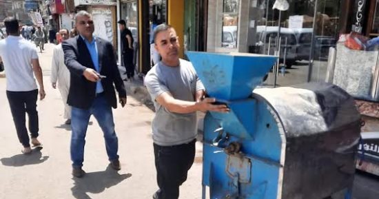 رفع وإزالة الإشغالات بشوارع وميادين مدينة أشمون فى المنوفية 