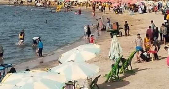 رأس البر تشهد إقبالا كبيرا من الزائرين خلال عيد الفطر المبارك 