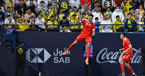 الوحدة يباغت النصر بهدف فى الشوط الأول بمشاركة كريستيانو رونالدو