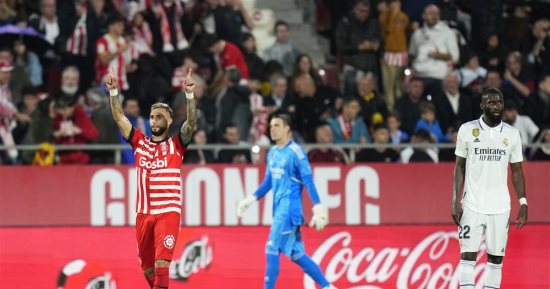 جيرونا يكتسح ريال مدريد برباعية فالنتين كاستيلانوس فى الدورى الإسبانى