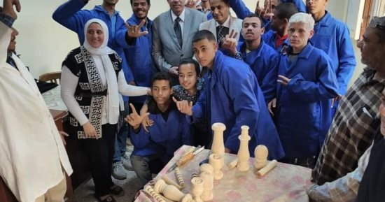تدريب 110 طلاب من ذوى الهمم على مهن الخياطة والتطريز والنجارة والحاسب الآلى بأسيوط
