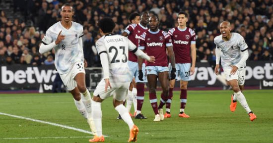 ليفربول يخطف وست هام 2-1 ويواصل التقدم بجدول الدورى الإنجليزى.. فيديو