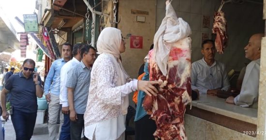 تحرير 8 مخالفات خلال حملة مكبرة على محلات الجزارة والمخابز فى المنيا