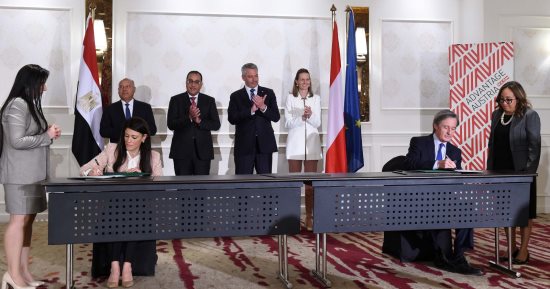 رئيس الوزراء ومستشار النمسا يشهدان توقيع خطاب نوايا بشأن تعزيز التعاون الاقتصادى