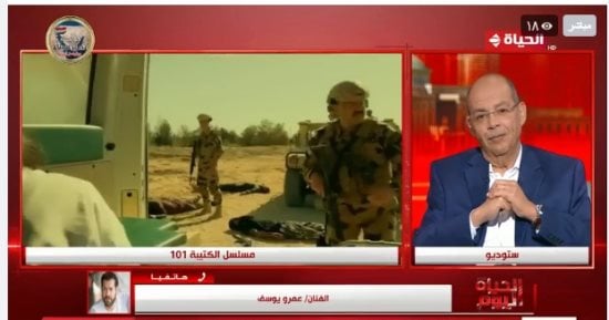الفنان عمرو يوسف: ضباط كثيرون ساعدونى لنقل الأحداث بواقعية فى الكتيبة 101