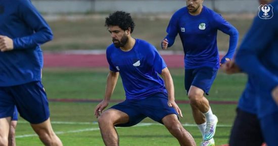 عبده يحيى ينتظم فى المران الجماعى للمصرى تمهيداً للمشاركة فى المباريات 