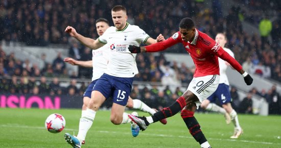 مانشستر يونايتد يتفوق على توتنهام فى الشوط الأول بالدوري الإنجليزي.. فيديو