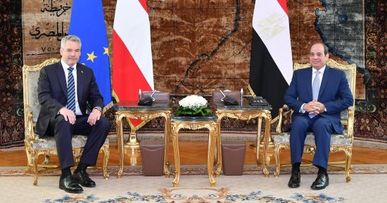 الرئيس السيسى يستقبل مستشار النمسا كارل نيهامر بقصر الاتحادية