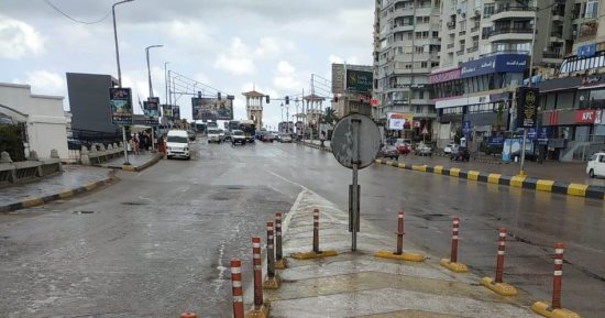 هطول أمطار خفيفة بالإسكندرية مع تقلبات ربيعية وانخفاض درجات الحرارة.. صور