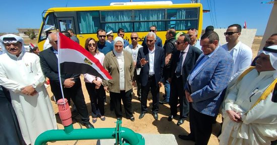 حكاية بئر مياه بالشيخ زويد زارها 3 وزراء ومحافظون ضمن احتفالات شمال سيناء.. صور