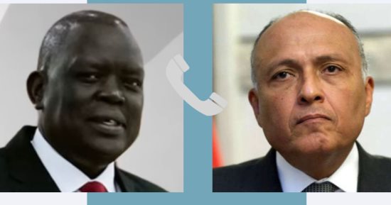 شكرى يبحث مع القائم بأعمال وزير خارجية جوبا الوقف الدائم لإطلاق النار بالسودان