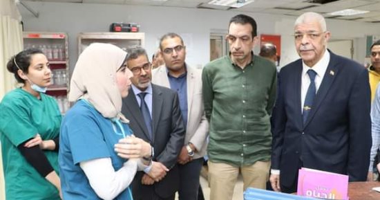 رئيس جامعة المنوفية يتفقد العمل بمستشفى الطـوارئ وأعمـال التحديثات