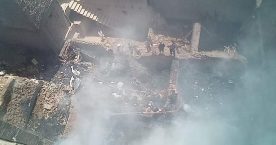السيطرة على حريق فى 7 منازل فى مدينة أرمنت بالأقصر.. صور