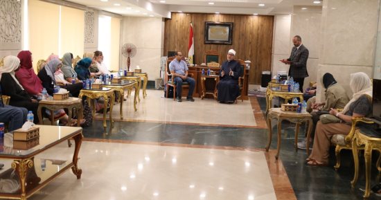 أمين البحوث الإسلامية يستقبل وفدا أمريكيا ويناقشان محاور ترسيخ التعاون المشترك