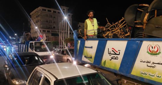 رئيس دمياط الجديدة: تنفيذ حملة مسائية لإزالة الإشغالات والقضاء على العشوائية