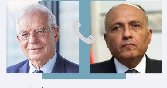 وزير الخارجية يستعرض مع مسؤول أوروبى جهود مصر لوقف إطلاق النار فى السودان