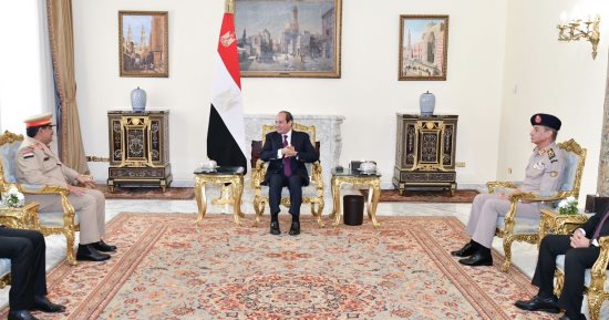 الرئيس السيسى يستقبل وزير دفاع اليمن ويؤكد مساندة مصر جهود التوصل لحل سياسى