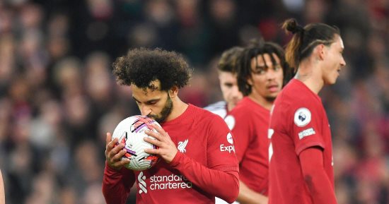 ليفربول يستعرض أهداف محمد صلاح الـ9 بعد كسر الرقم القياسى.. فيديو