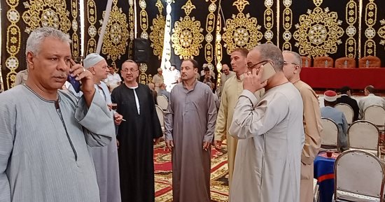 استعدادات مكثفة قبل بدء جلسة صلح شهيد الكرامة بسنتريس فى المنوفية