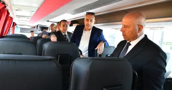 وزير النقل يتفقد اصطفاف أتوبيسات نقل الركاب بالعاصمة الإدارية الجديدة
