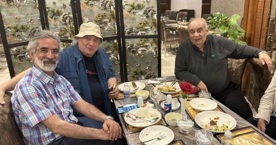 يوسف زيدان يلتقى واسينى الأعرج ومترجم رواياته للفارسية فى بغداد