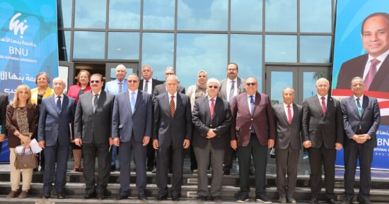 وزير التعليم العالي يزور جامعة بنها الأهلية ويشهد اجتماع مجلس الأمناء