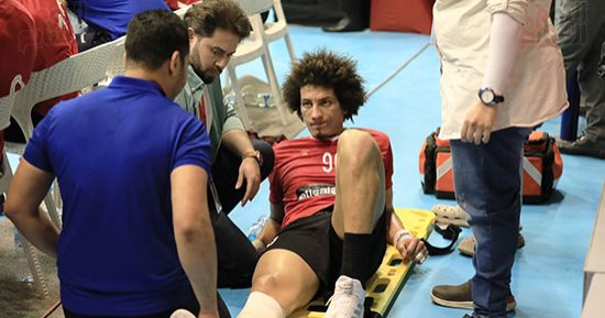 تعرف على طبيعة إصابة على زين فى السوبر الأفريقي لكرة اليد