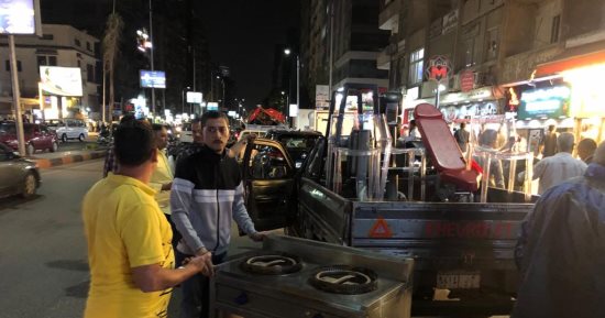 رفع 534 حالة إشغال ومراجعة تراخيص الكافيهات والأندية الصحية فى حملة مكبرة بالدقى