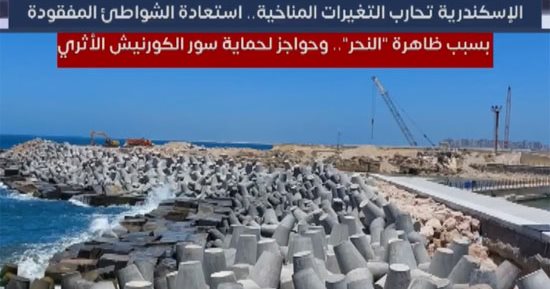 الإسكندرية تحارب تغير المناخ.. استعادة الشواطئ المفقودة بسبب النحر.. فيديو