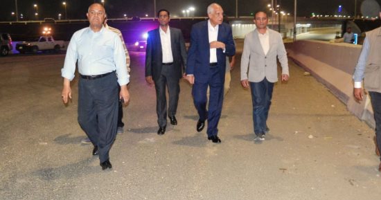 محافظ الجيزة يتفقد حالة الإنارة والنظافة بالطرق والمحاور فى كرداسة
