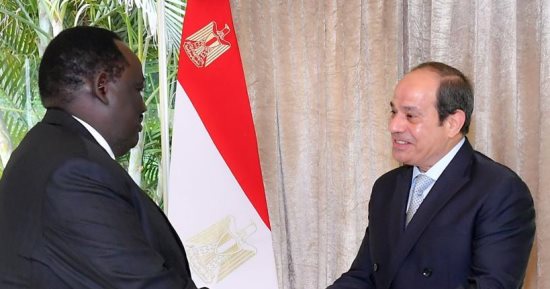 الرئيس السيسى يتسلم رسالة من "سلفا كير" بشأن تطورات الأوضاع فى السودان 