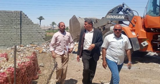 المنيا تواصل ملاحقة المتعدين على أراضى وأملاك الدولة 