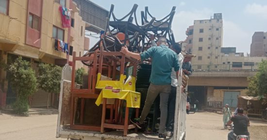 رفع 1900 حالة إشغال بأحياء شمال وجنوب والعمرانية والهرم والحوامدية بالجيزة