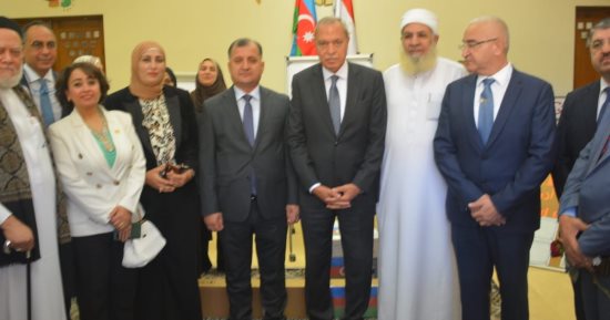 محافظ القليوبية يستقبل سفير أذربيجان لوضع إكليل زهور على نصب مؤسس الدولة