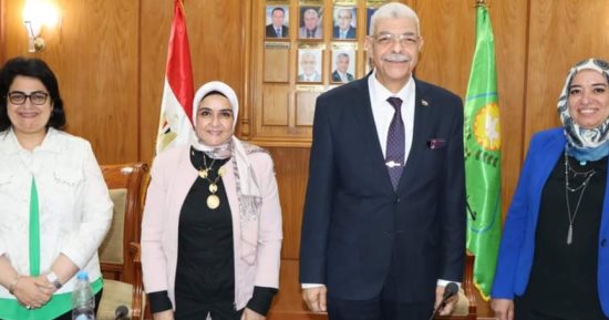 "غادة على" منسقا لمكتب العلاقات الدولية.. و"مها تونى" منسقا لمكتب الابتكار البحثى بجامعة المنوفية