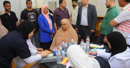 قافلة طبية لجامعة كفر الشيخ في قرية الخاشعة 61 ضمن مبادرة "حياة كريمة"