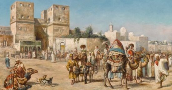 سوثبى تبيع لوحة "قافلة مغادرة من باب النصر بالقاهرة" لـ ماريانو دى فرانشيسكى