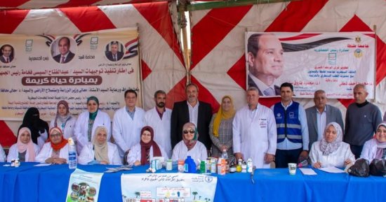 حياة كريمة.. تقديم الرعاية الطبية لــ 2042 حالة بقوافل جامعة طنطا 