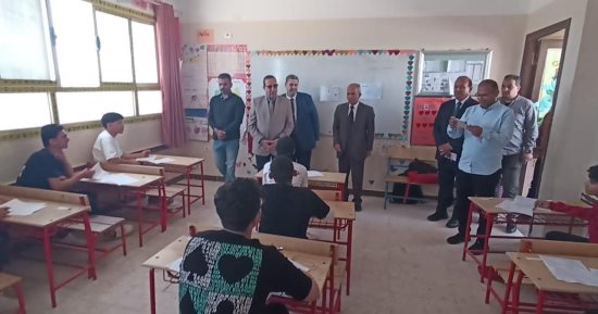 محافظ شمال سيناء ووكيل وزارة التربية والتعليم يتابعان امتحانات الإعدادية