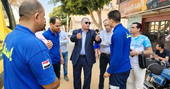 مناورة إسعافية بأحد شوارع سوهاج الرئيسية للوقوف على مدى الاستجابة والجاهزية