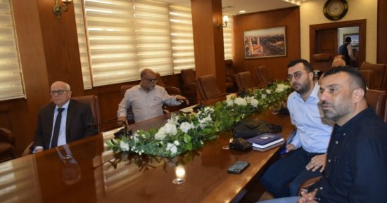 محافظ بورسعيد يستعرض التصميم الهندسى لمخطط التجمع العمرانى بمنطقة المثلث 