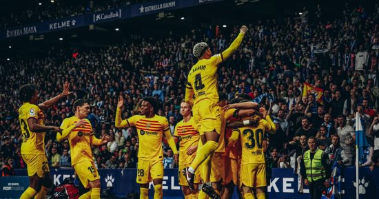 أهداف الأحد.. برشلونة يكتسح إسبانيول.. وسقوط أرسنال