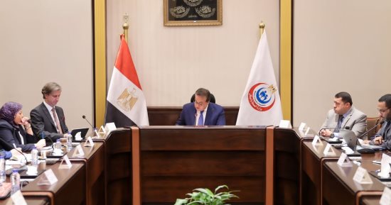 وزير الصحة يستقبل الممثل المقيم لبرنامج الأمم المتحدة الإنمائى فى مصر (UNDP)
