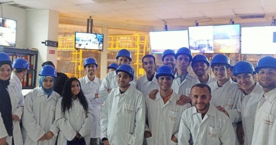 زيارة ميدانية لطلاب هندسة القناة إلى مصنع الصلب المسطح بالعين السخنة 