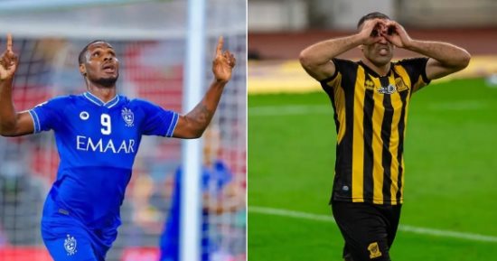 صراع خاص بين إيجالو وحمد الله فى كلاسيكو الهلال والاتحاد بالدورى السعودى 