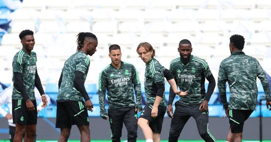 ريال مدريد يختتم استعداداته لمواجهة مانشستر سيتى فى أبطال أوروبا.. صور